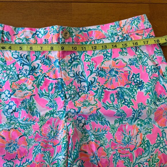 Lilly Pulitzer Soleil Pink Perfect Poppy 5" Gretchen High Rise Stretch Short, 14 - Picture 4 of 7